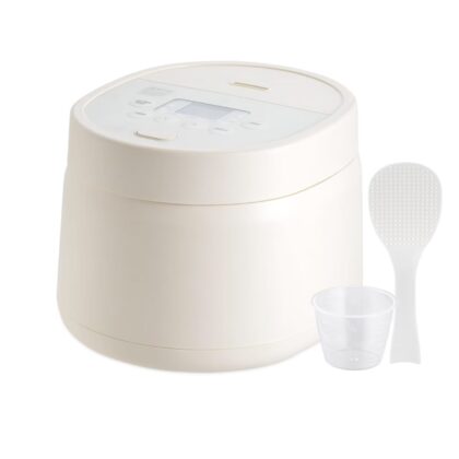 3-Cup Uncooked/6-Cup Cooked, Fuzzy Logic Kitchen Appliance with Recipe Presets, Slow Cooker, Steamer, Hot Pot & Warming Function, Compact & Portable for Healthy Meal Prep