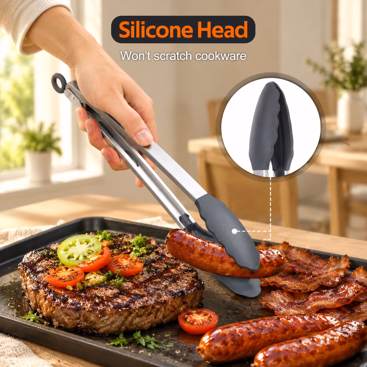 4-Piece Non-Stick Nylon Griddle Accessory Set for Blackstone Griddles - Image 4