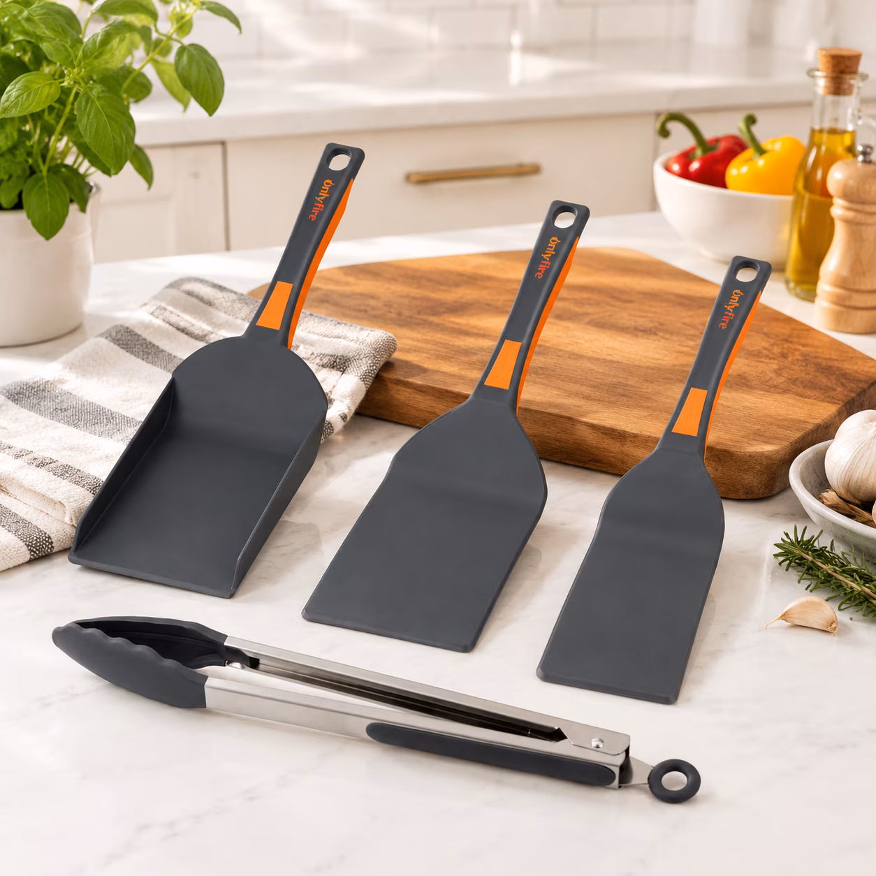 4-Piece Non-Stick Nylon Griddle Accessory Set for Blackstone Griddles