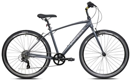 700C Univega Montega Step over Comfort Adult Bicycle, Medium Frame, Fits Rider 5'6" - 5'10", Unisex, Slate