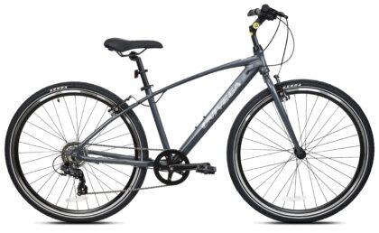 700C Univega Montega Step over Comfort Adult Bicycle, Small Frame, Fits Rider 5'2" - 5'6", Unisex, Slate