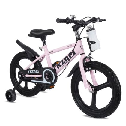 Alvantor 18" Kids Bike with Training Wheels, Magnesium Alloy Wheels, Pink