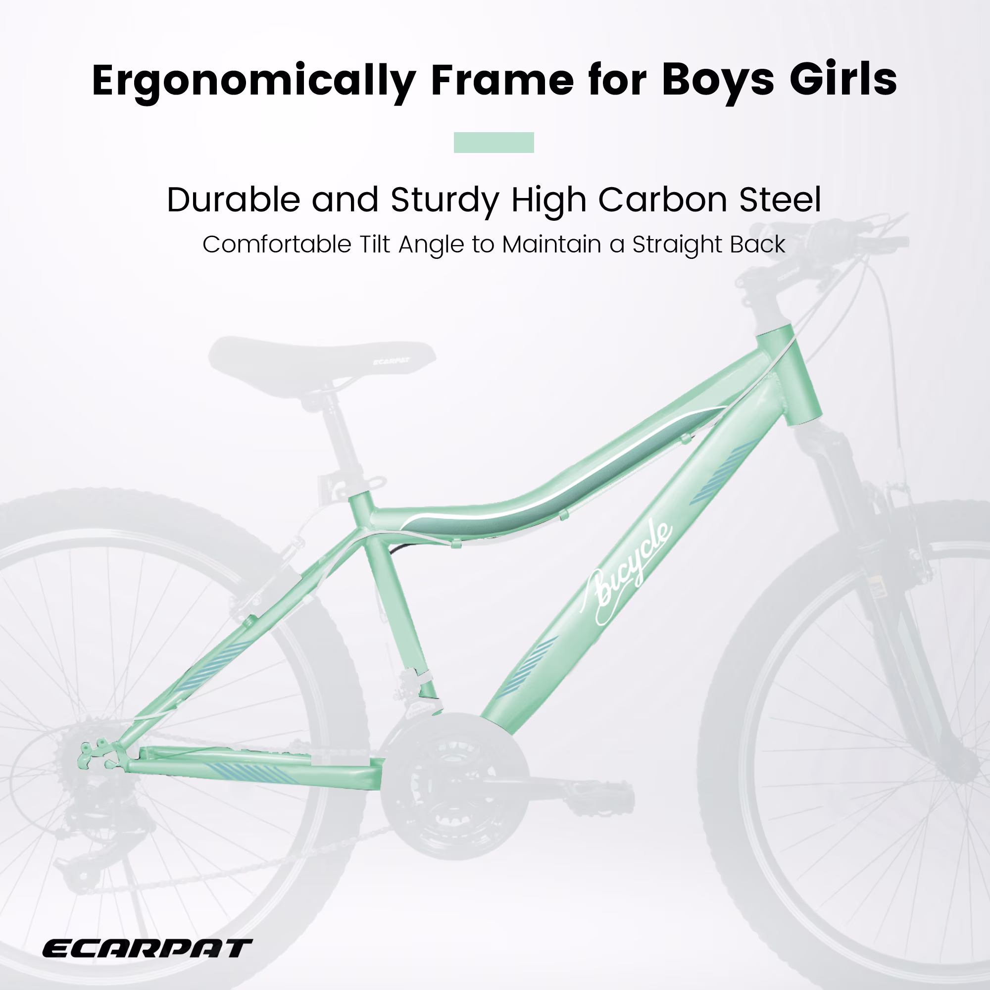 Ambifirner 24/26 Inch Mountain Bike with High-Density Carbon Steel Frame, 21-Speed Gears, Front Suspension, Dual V-Brakes, 80% Pre-Assembled for Men, Women, Teens - Image 3