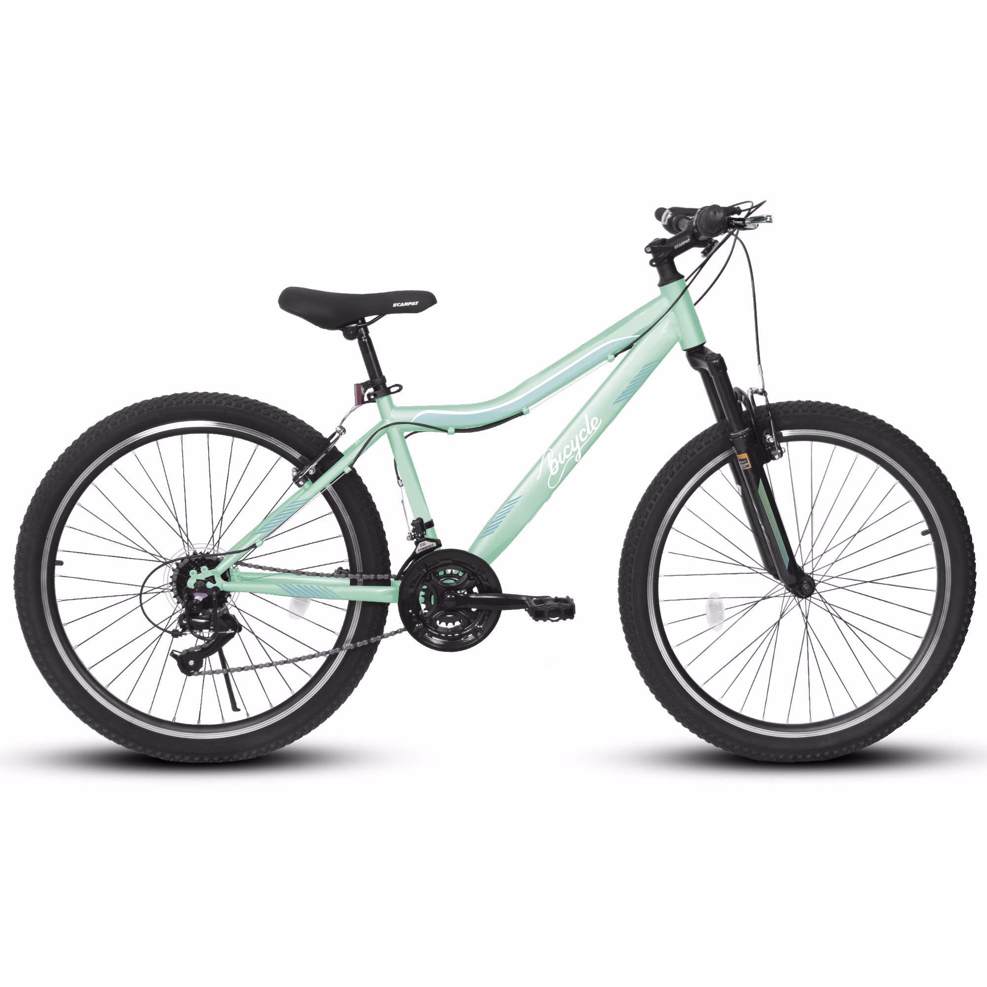 Ambifirner 24/26 Inch Mountain Bike with High-Density Carbon Steel Frame, 21-Speed Gears, Front Suspension, Dual V-Brakes, 80% Pre-Assembled for Men, Women, Teens - Image 4