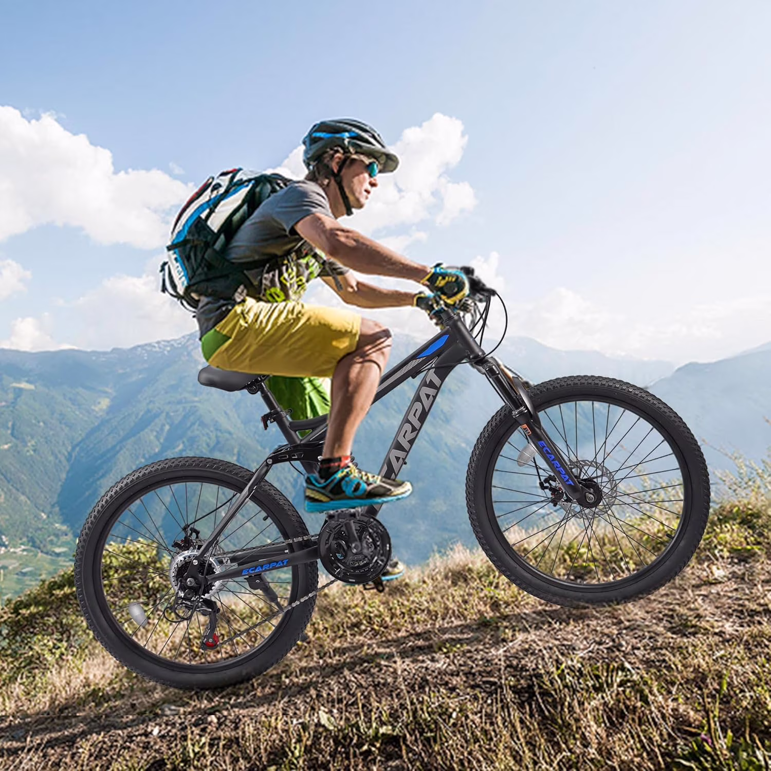 Ambifirner 26 inch City Bike Mountain Bike - Full Shimano 21 Speed - Dual Disc Brake - High-Carbon Steel Frame - Front Suspension for Gift - Image 3