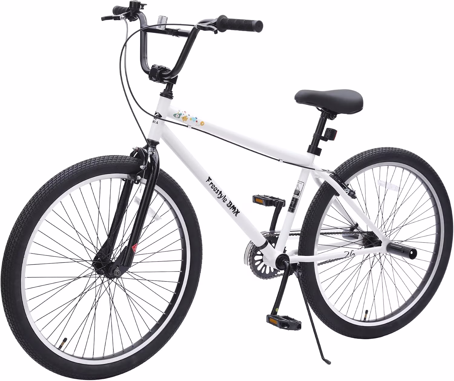 Ambifirner 26 Inch Freestyle Teens Bike with Speed -Speed with 2 Pegs,V Brake Bnicycle with Carbon Steel Frame, Aluminum Rims for Men Women - Image 5