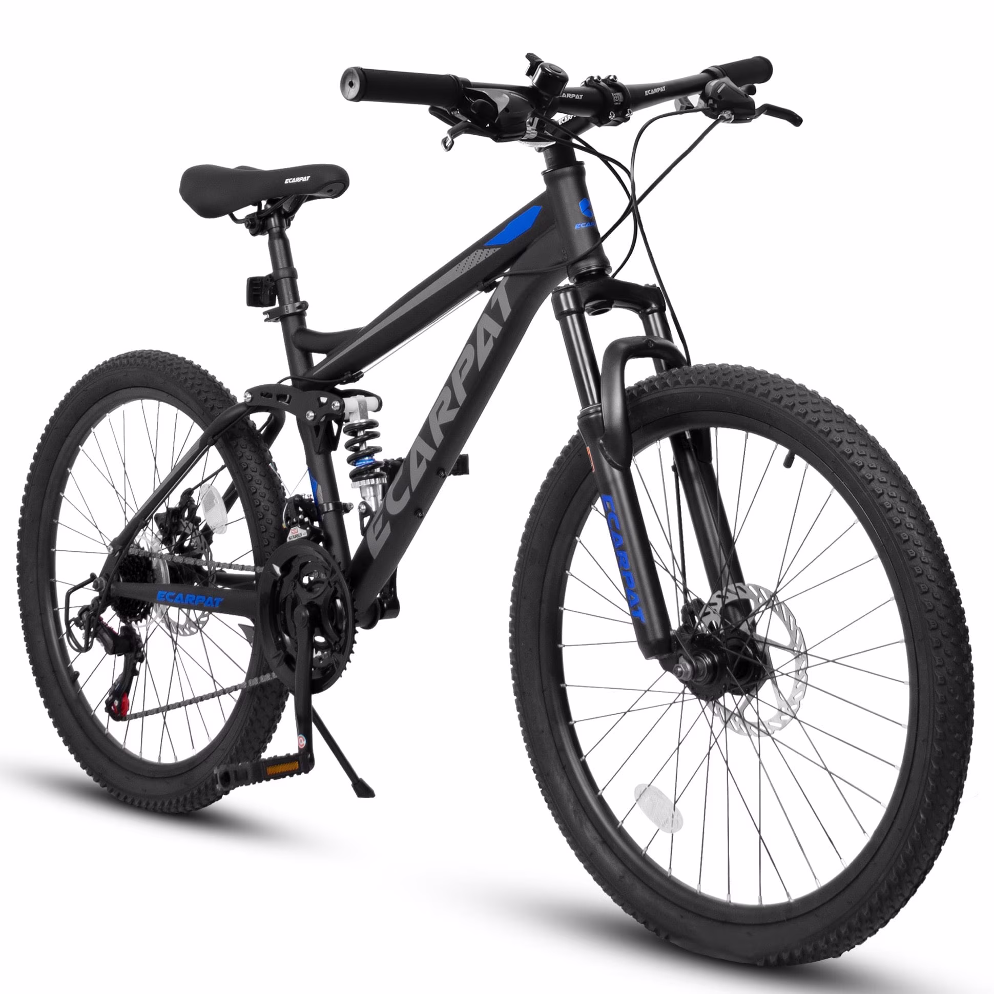 Ambifirner Mountain Bikes for Men-27.5 Inch Full Suspension Mountain Bike, Front and Rear Dual Shock, Disc Brakes, 21-Speed, Bicycles MTB for Men and Women
