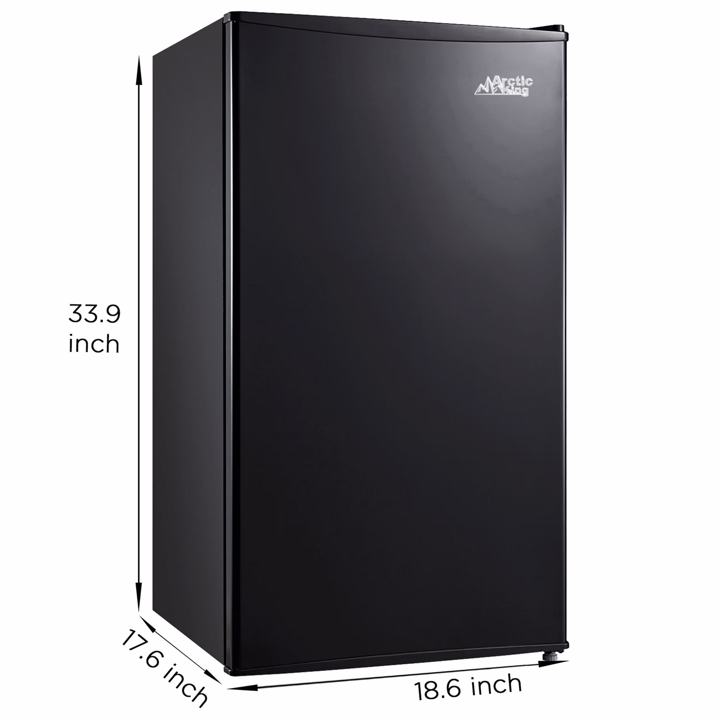 Arctic King 3.3 Cu ft Single Door Compact Refrigerator, Black - Image 5