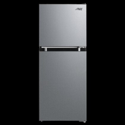 Arctic King 4.5 Cu Ft Two-Door Compact Refrigerator, Stainless Steel Look
