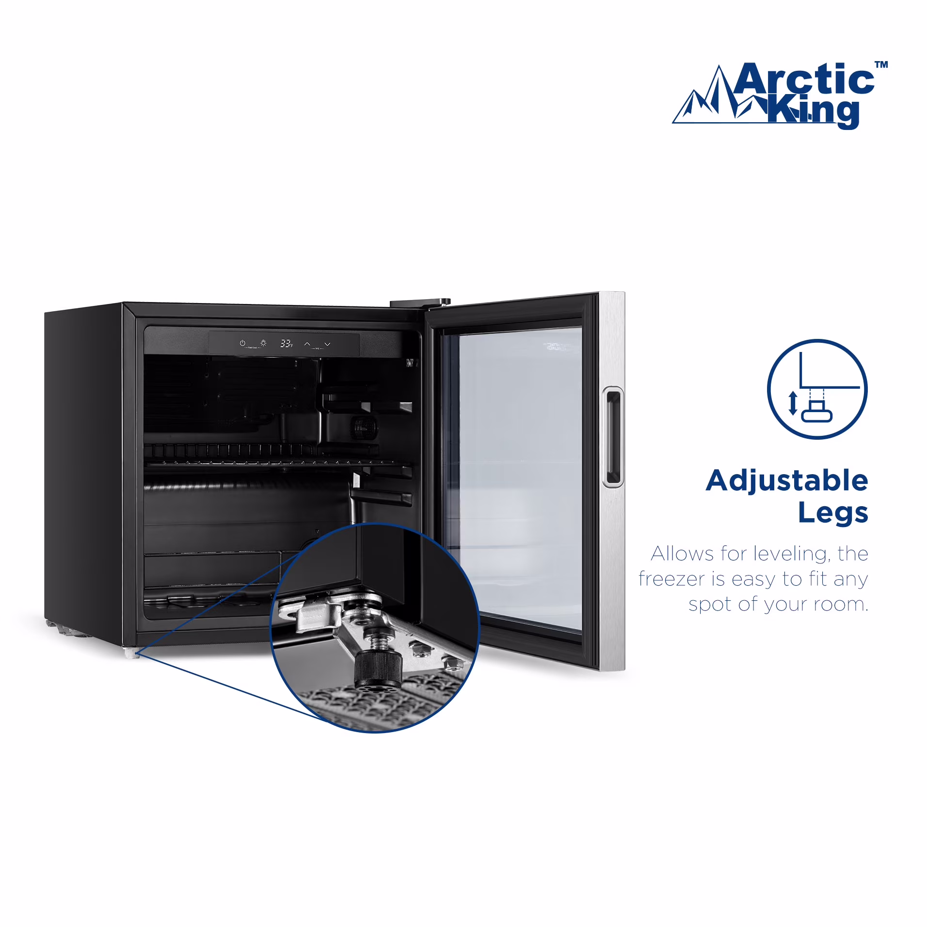 Arctic King 48-Can Stainless Steel Beverage Fridge & Cooler with Electrical Control, ARV48B1AST - Image 3