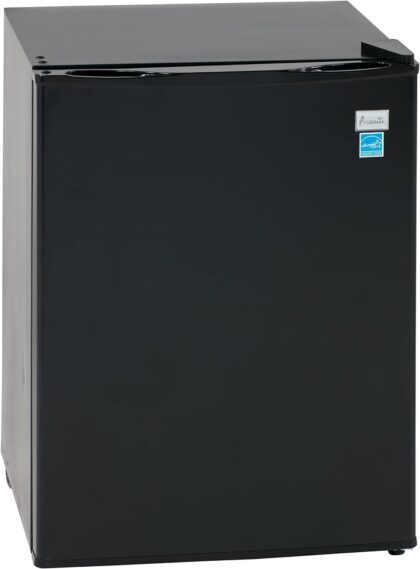 Avanti Compact Refrigerator, 17.75 x 18.5 x 24.75 inches, Black - RM24T1B