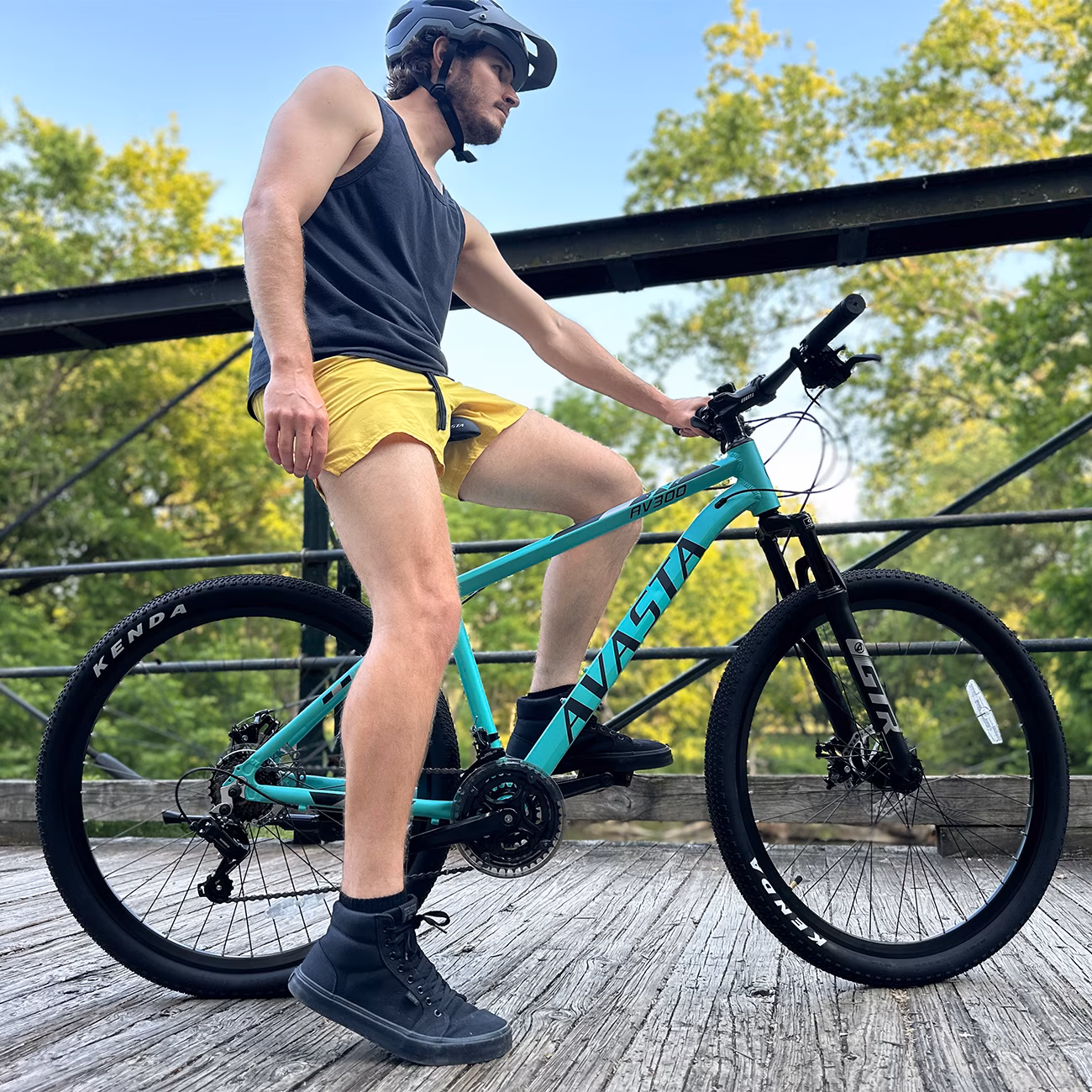 AVASTA AV300 27.5 inch Mountain Bike with 21-Speed,Aluminum Frame, Dual Disc Brake, Comfortable Saddle,White - Image 3