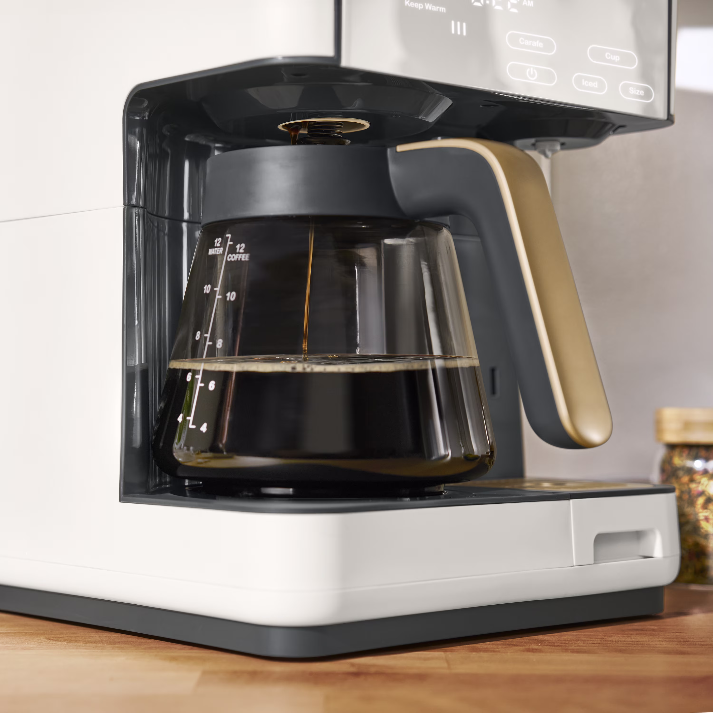 Beautiful by Drew Barrymore Multi-Brew 12-Cup Programmable Drip & Single-Serve Coffee Maker, White Icing - Image 4