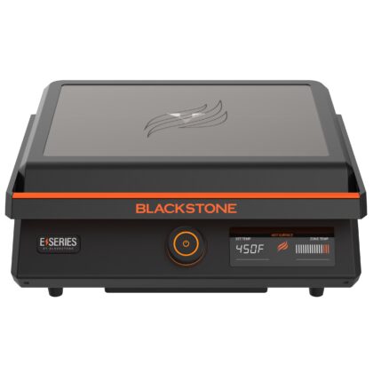 Blackstone E-Series Griddle, 17 Inch Single-Burner Electric Flat Top Grill with Hood, Black