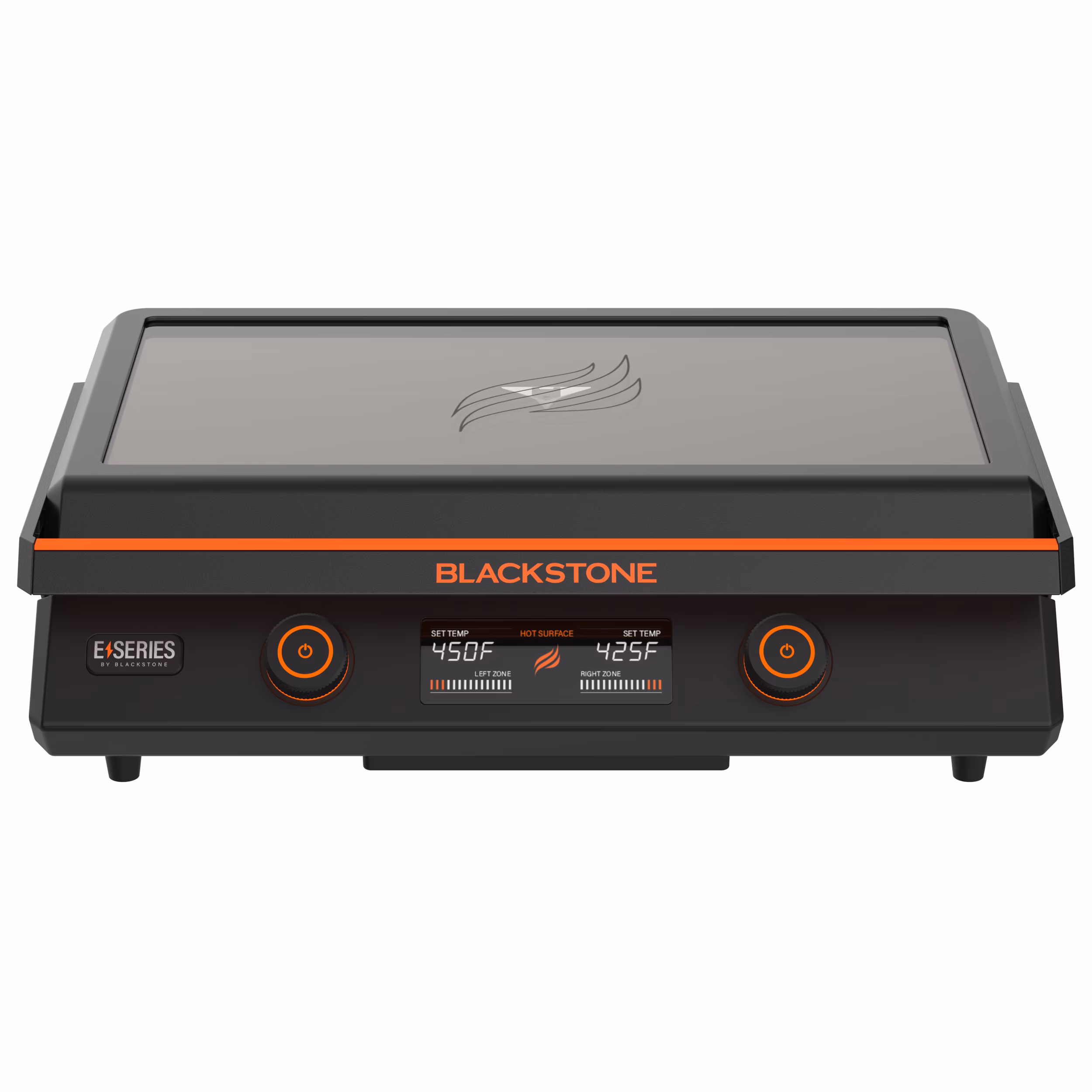 Blackstone E-Series Griddle, 22 Inch 2-Burner Electric Flat Top Grill with Hood and Prep Cart, Black