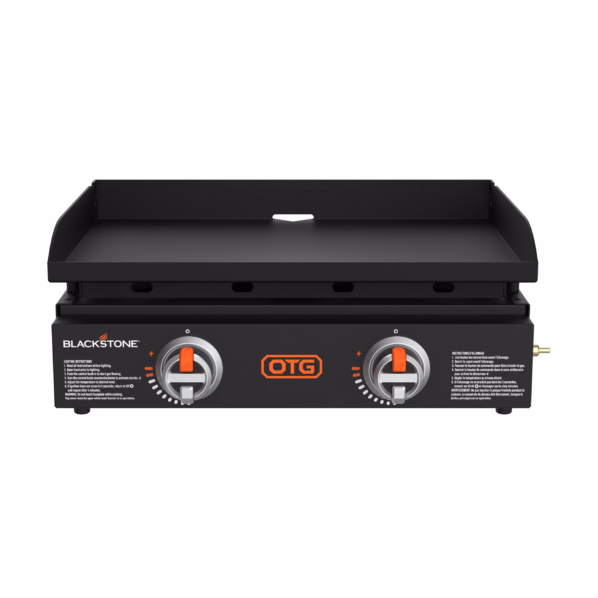 Blackstone OTG 22" Tabletop Propane Griddle with Dual Heating Zones and Piezo Ignition - Image 5
