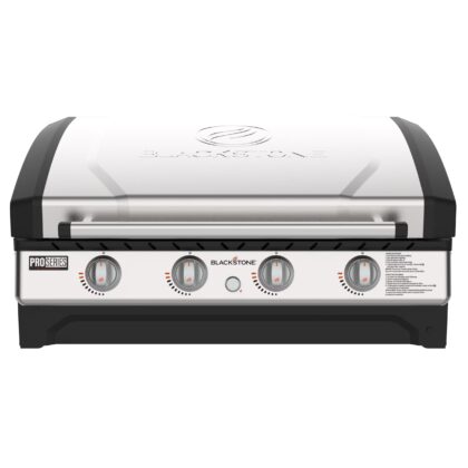 Blackstone Pro Series Outdoor Griddle, 36 Inch 4-Burner Drop-in Flat Top Grill with Hood, Stainless Steel