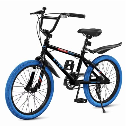 Bstjewey 20 inch Kids BMX Style Bike,Child for 7-12 Years,gifts,Blue