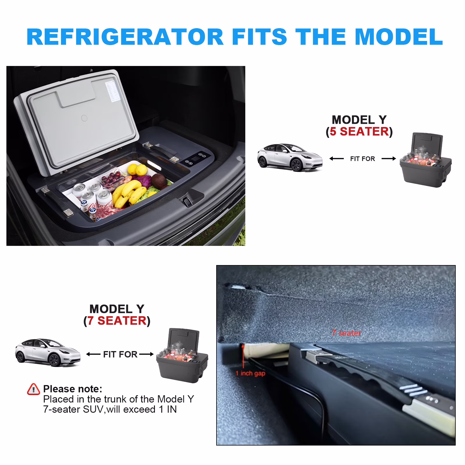 Chery Industrial Portable Car Refrigerator for Tesla Model Y, 35qt(33L) Car Freezer - Image 4