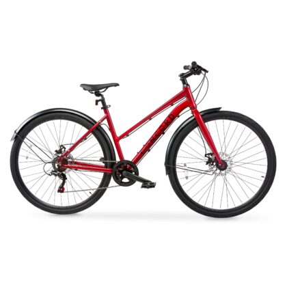 Concord Axia 700C Comfort Road Bike, Red, Fits Riders 5 ft 2 in-5 ft 10 in, Adult, Unisex