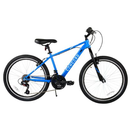 Concord Bikes 24 in Hybrid Bike, 21-Speed, Blue, Fits Riders 4 ft 6 in-5 ft 6 in