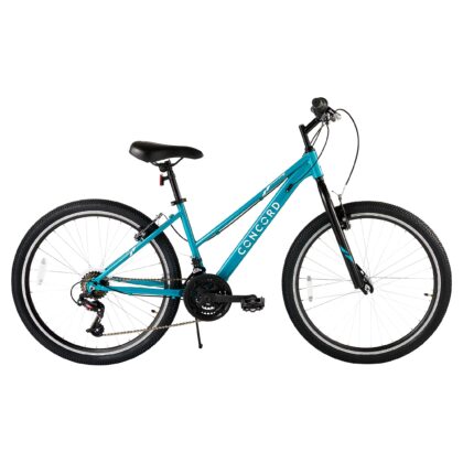 Concord Bikes 26 in Commuter Bike, 21-Speed, Green, Fits Riders 5 ft 2 in-5 ft 10 in
