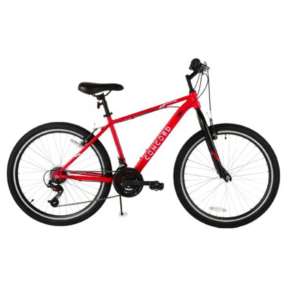 Concord Bikes 26 in Hybrid Bike, 21-Speed, Red, Fits Riders 5 ft 2 in-5 ft 10 in