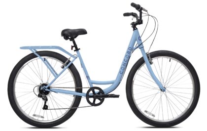 Concord Bikes Laguna 27.5 in Comfort Bike, Blue, Fits Teen & Adult Riders 5 ft 4 in-6 ft 2 in, Unisex