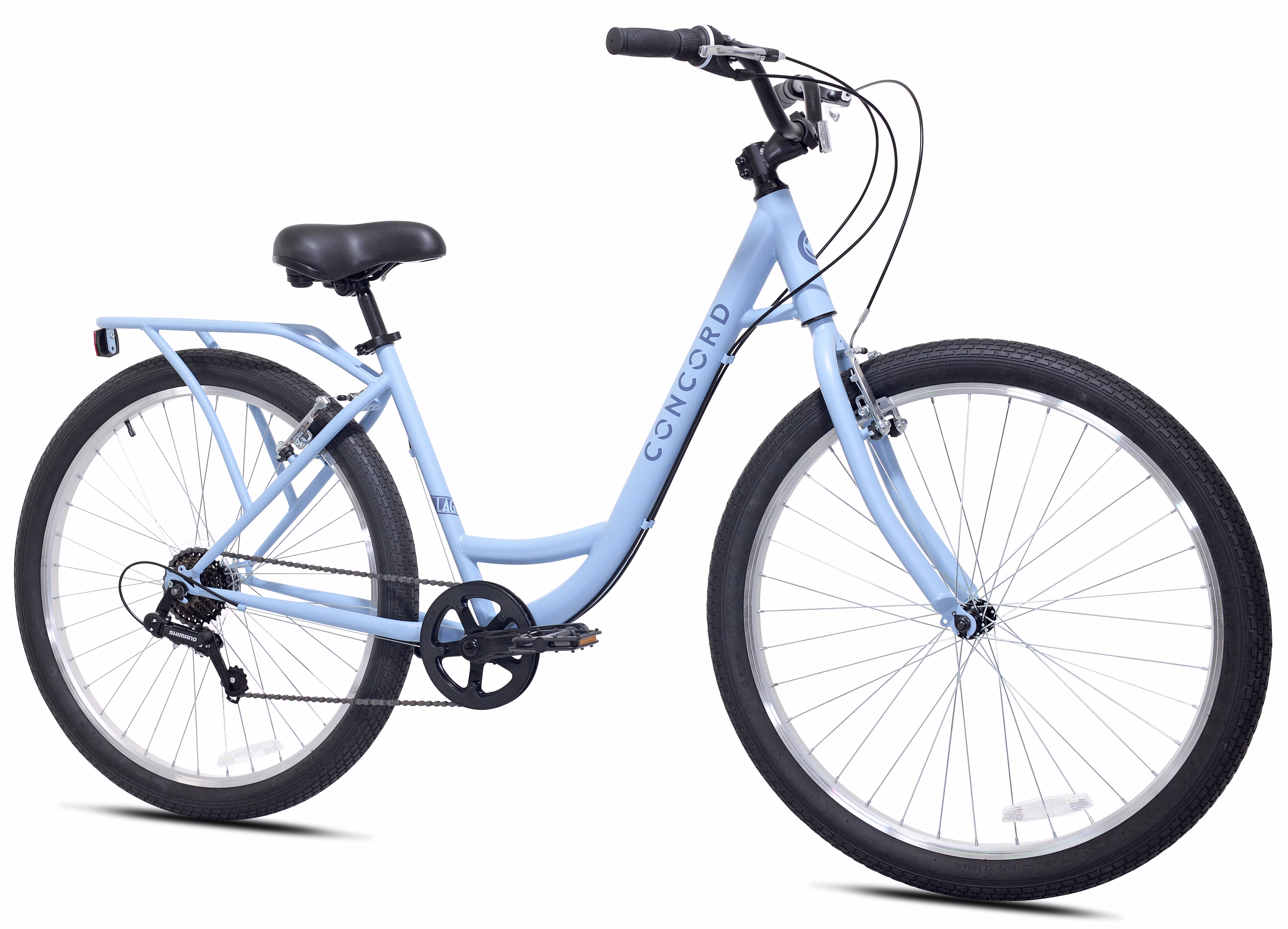 Concord Bikes Laguna 27.5 in Comfort Bike, Blue, Fits Teen & Adult Riders 5 ft 4 in-6 ft 2 in, Unisex - Image 2