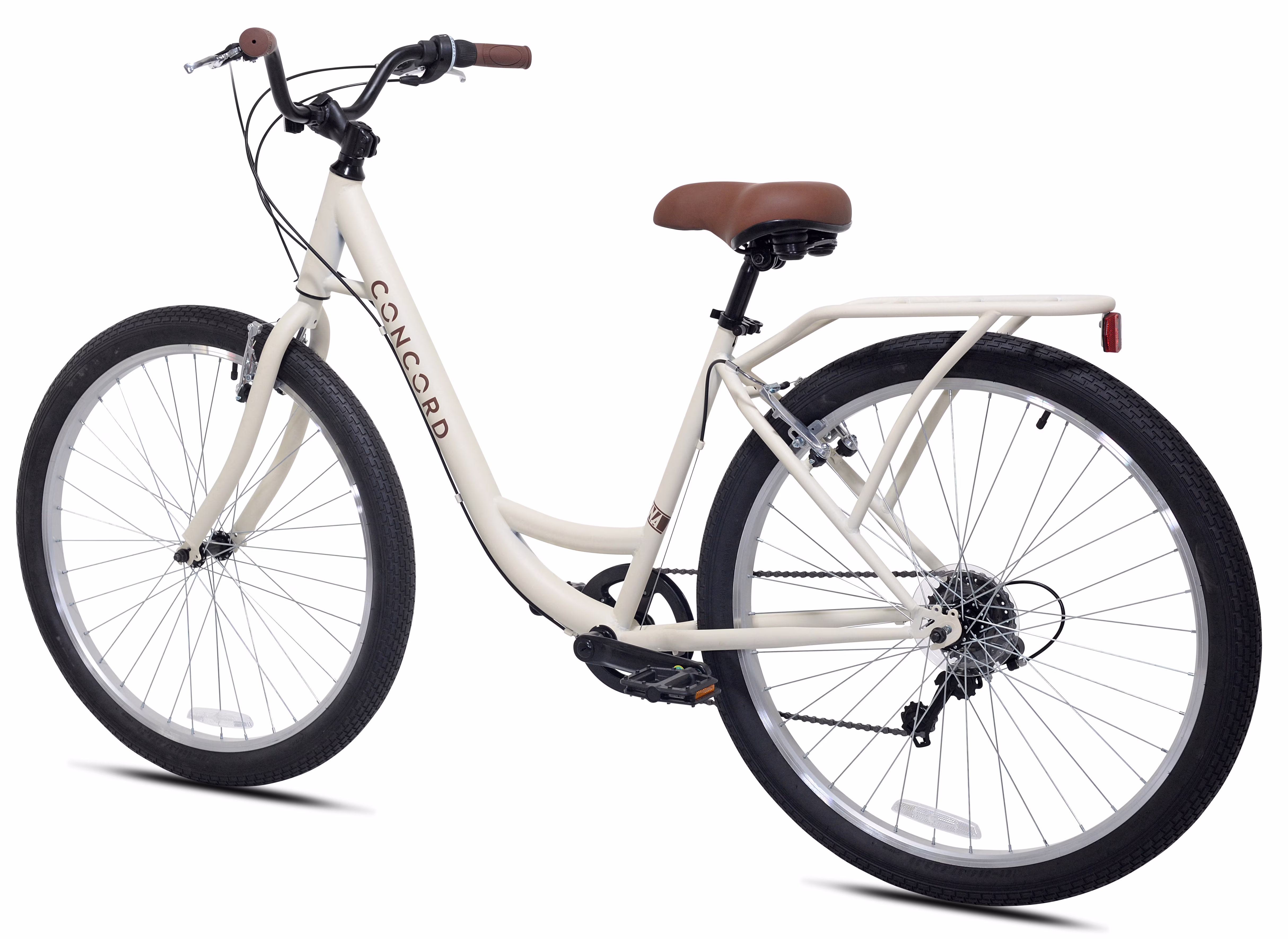 Concord Laguna Comfort Bicycle, 27.5 in Wheels, Fits Riders 5 ft 4 in-6 ft 2 in, Unisex, Cream - Image 4