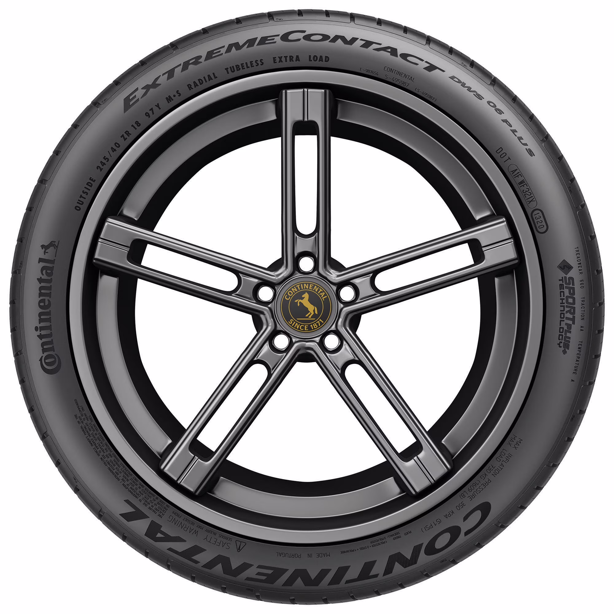 Continental ExtremeContact DWS06 PLUS UHP All Season 255/35ZR19 96Y XL Passenger Tire - Image 4
