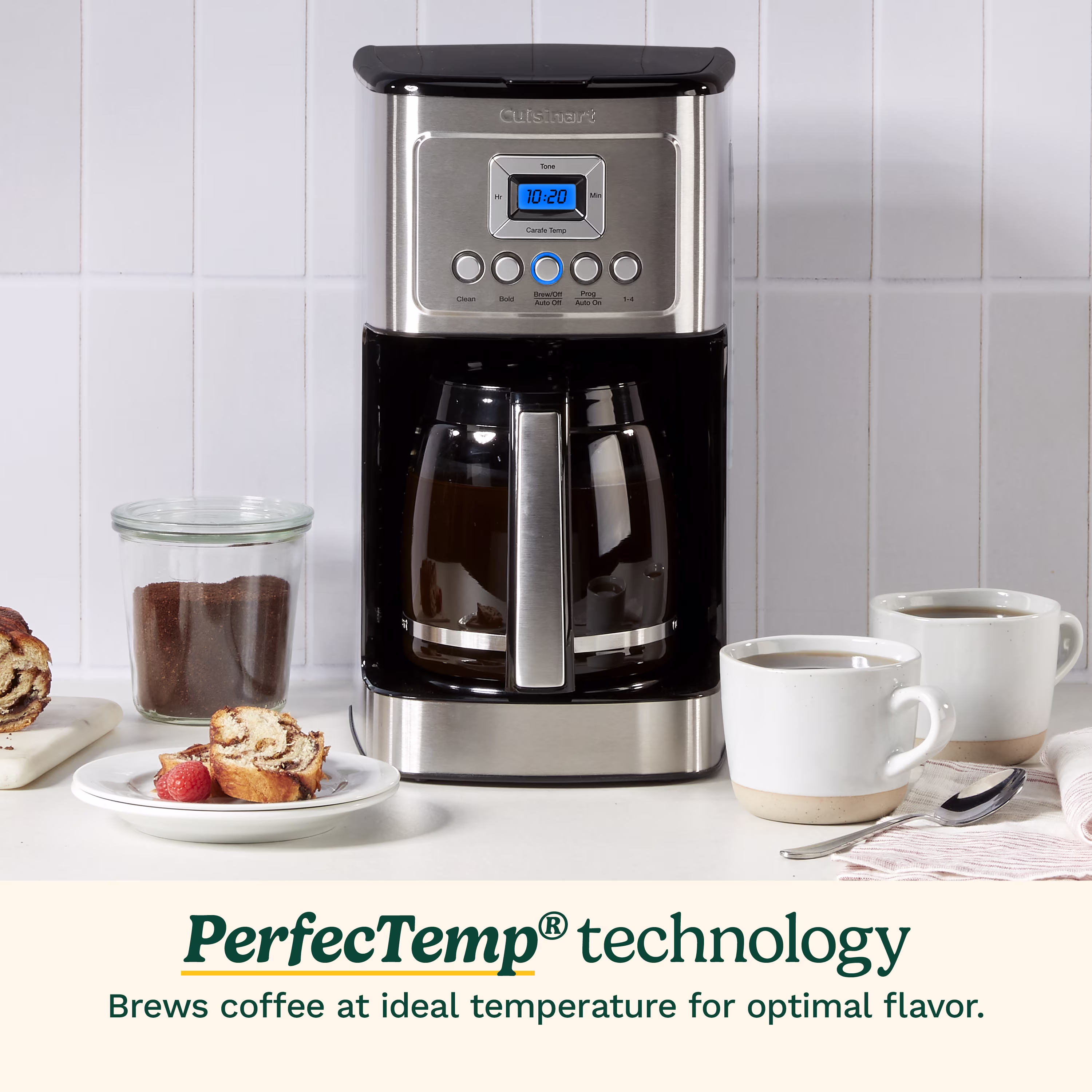 Cuisinart Stainless Steel 14-Cup Coffee Machine, Silver - Image 3