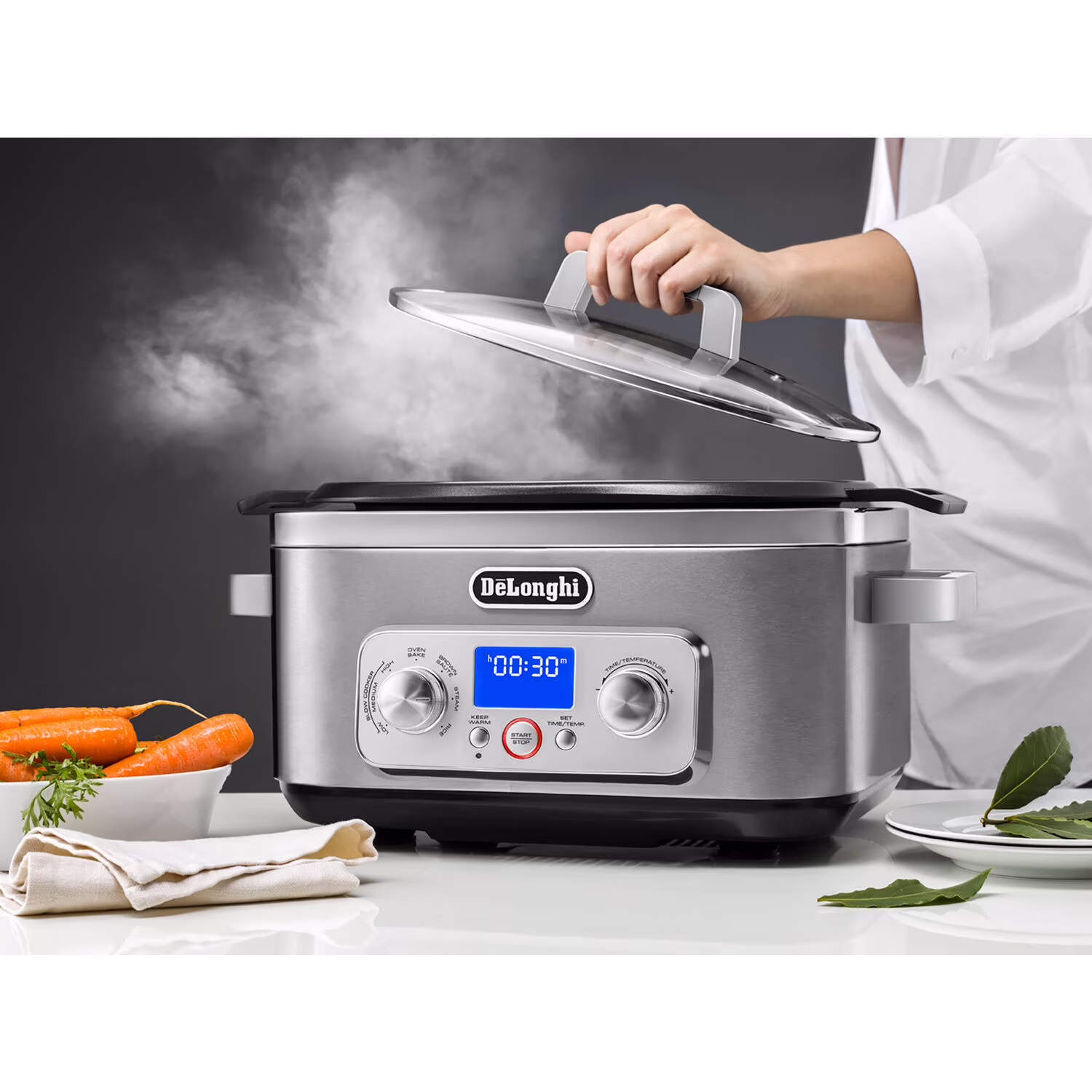 De'Longhi Livenza Stainless Steel Multi Cooker - Image 5
