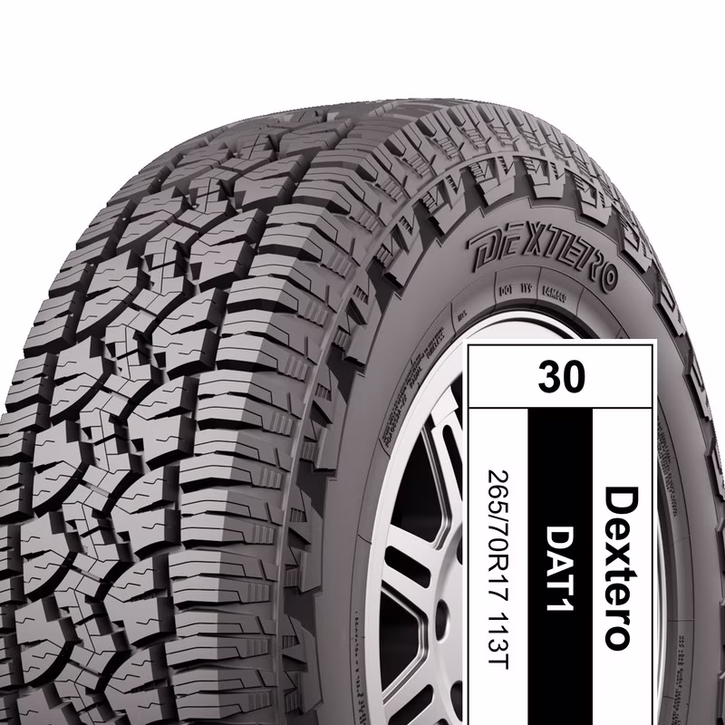 Dextero DAT1 All Terrain 265/70R17 113T All Season Tires, Fits 2007-08 Toyota Tundra Limited, SUV - Image 2