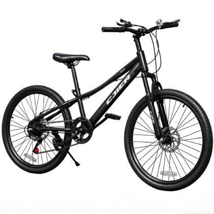 DEYGIA 20 Inch Kids Mountain Bike, Bikes for Boys, 7-Speed with Front Suspension, Dual Disc Brakes & Knobby Tires for Ages 6-14, Multi Color