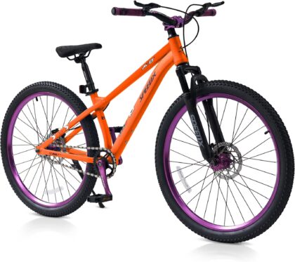 DEYGIA 24" 120-Sound Kids Mountain Bike Ages 6+, Front Suspension & Dual Disc Brakes, Steel Frame