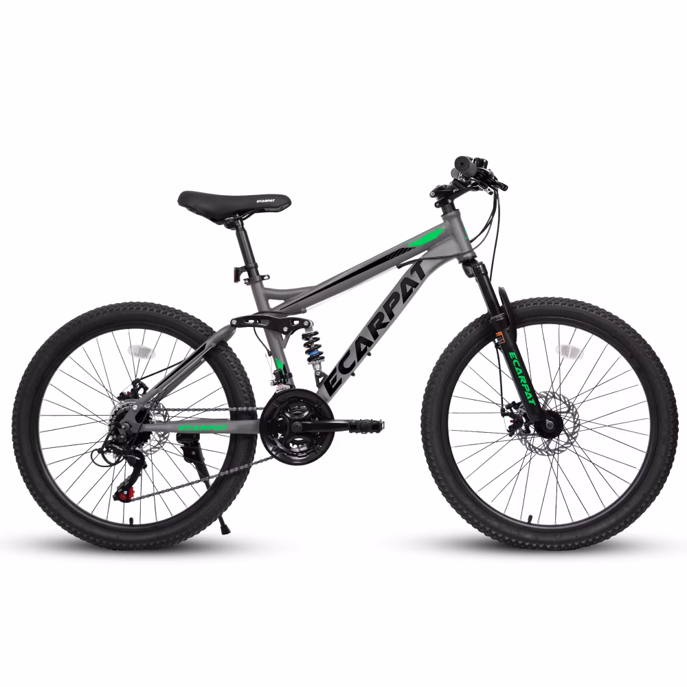 ECARPAT 27.5 Inch Full Suspension Mountain Bike, 21-Speed Adult Bike with Mechanical Disc Brakes, Dual Shock Absorbers for Men & Women - Image 3
