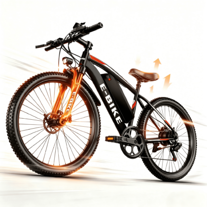 Electric Bike for Adults, Peak 750W Motor 20MPH 35Miles Lightweight Ebike for Teens, 26in E Mountain Bike 432Wh Removable Battery, 7-Speed Full Suspension UL2849