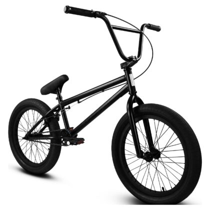 Elite BMX Bicycle 20” Freestyle Bike - Stealth Black Ideal for Ages 7 to 18 Years