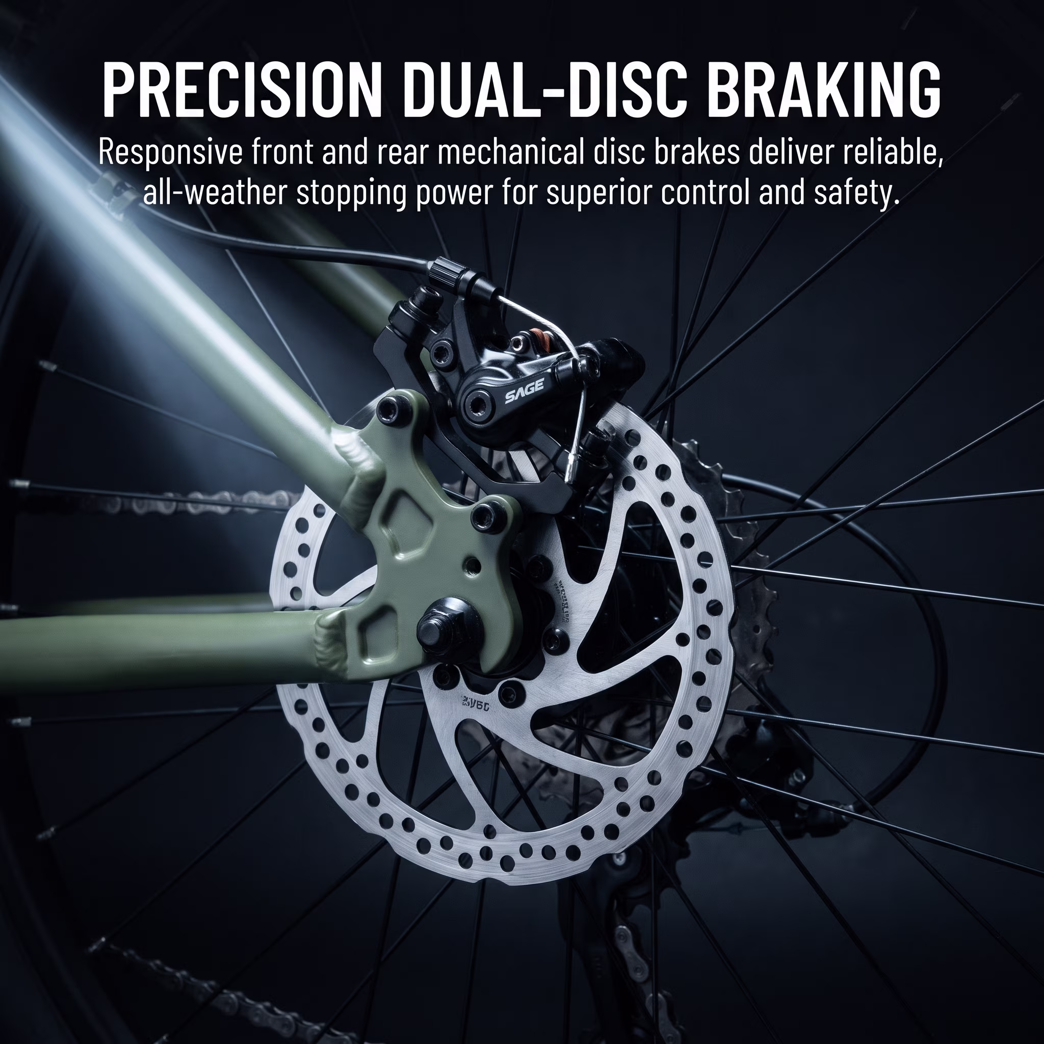 EXPLOPER Series 24 Inch Aluminum Mountain Bike 7-Speed Dual Disc Brakes for Riders 4'9"-5'5" - Image 3