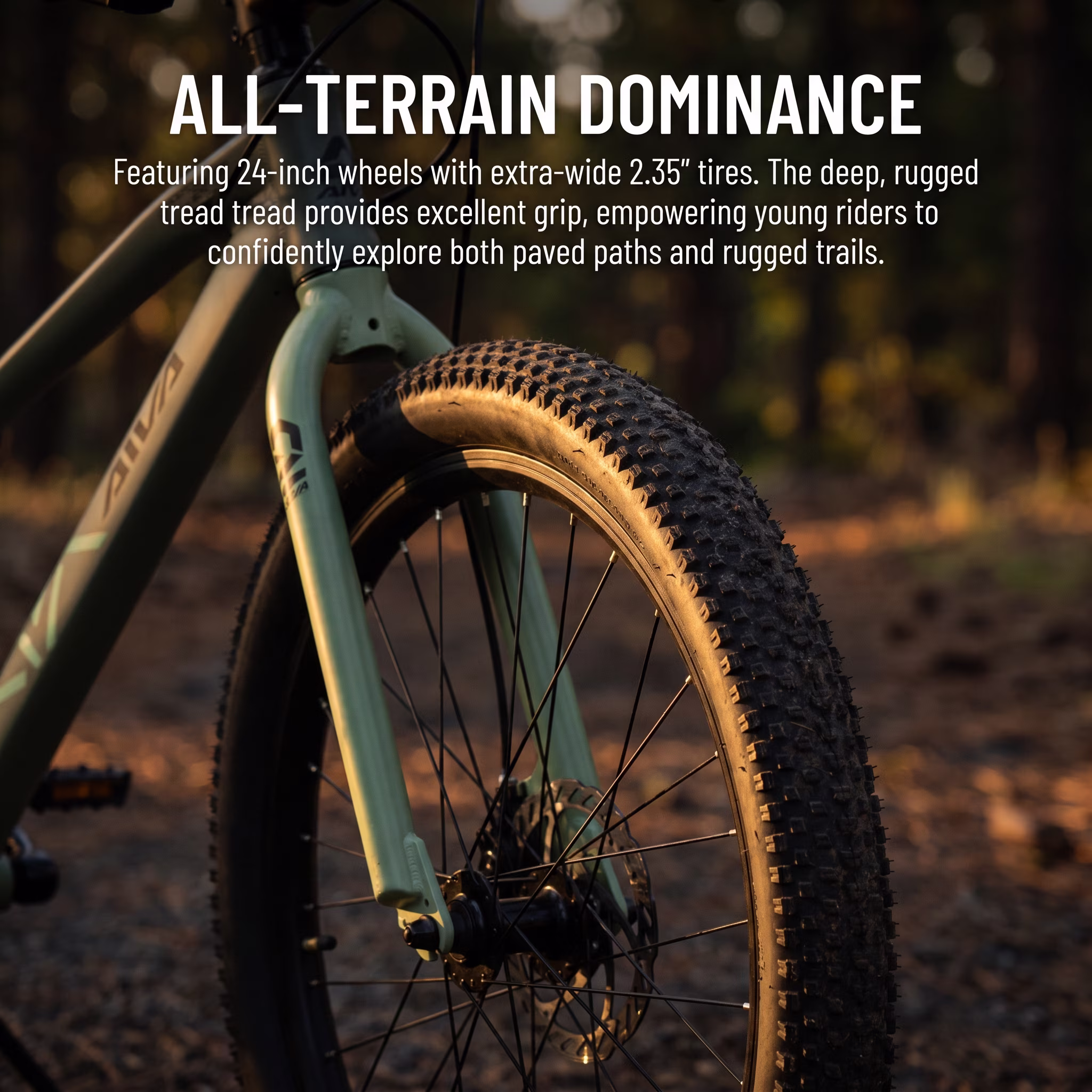 EXPLOPER Series 24 Inch Aluminum Mountain Bike 7-Speed Dual Disc Brakes for Riders 4'9"-5'5" - Image 5