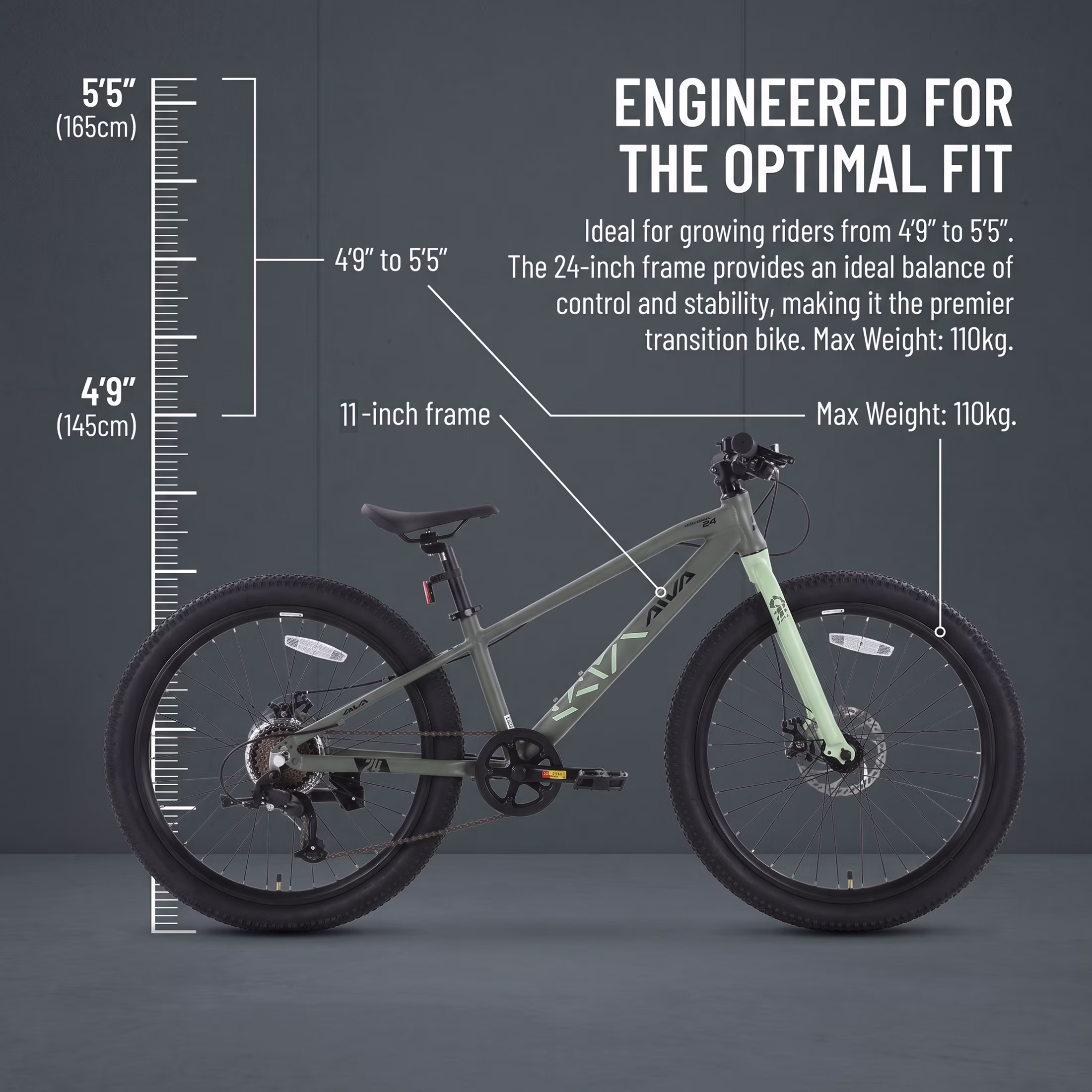 EXPLOPER Series 24 Inch Aluminum Mountain Bike 7-Speed Dual Disc Brakes for Riders 4'9"-5'5" - Image 2
