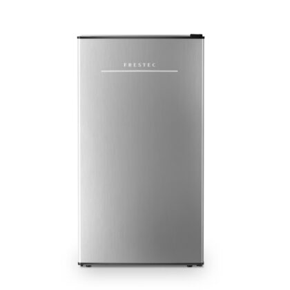 Frestec 3.2 Cu. Ft. Mini Fridge with Freezer, Compact Refrigerator for Bedroom, Dorm, and Office, Energy-Saving, Low-Noise, Adjustable Thermostat (Grey)