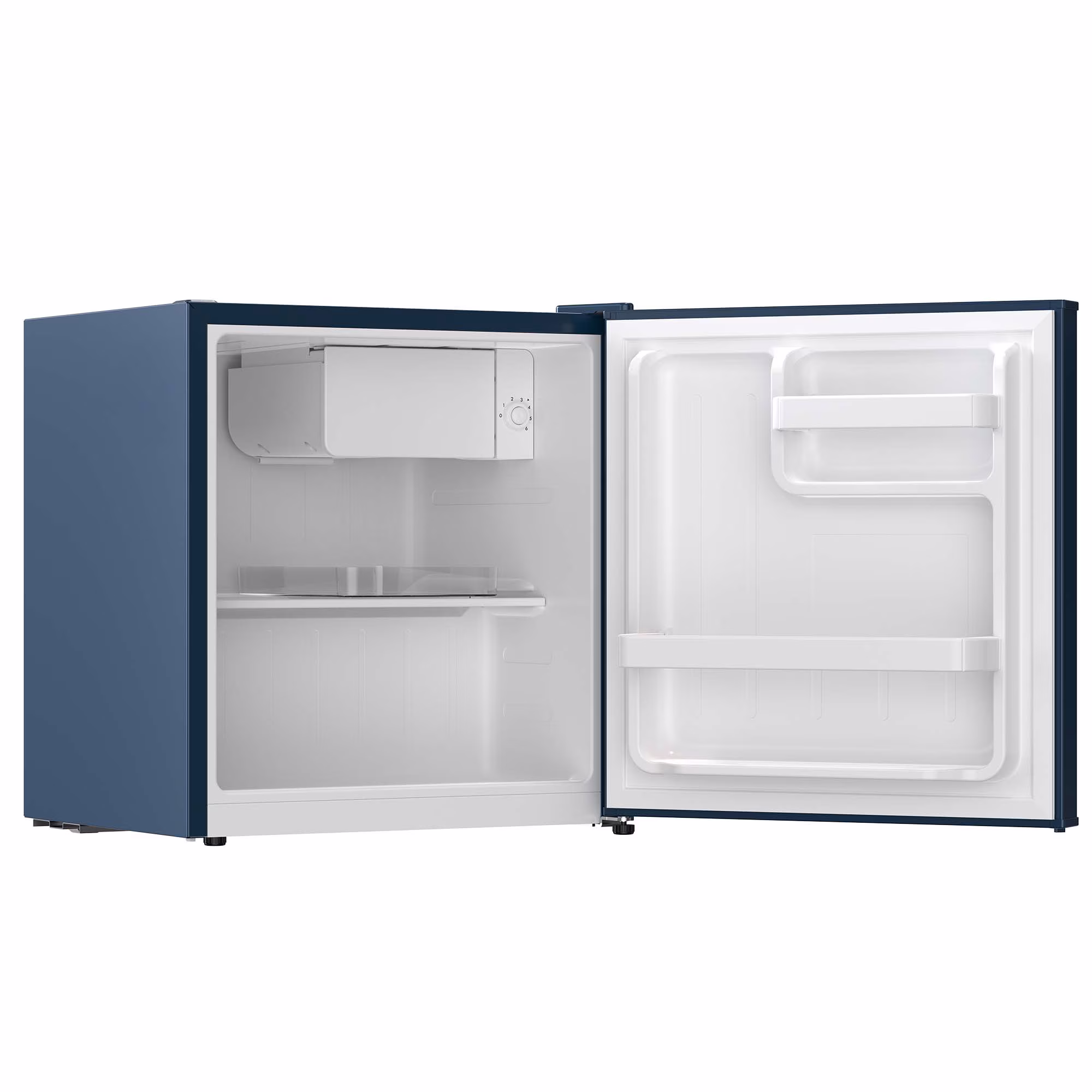 Frigidaire 1.6 Cu. ft. Retro Compact Refrigerator with Chiller Compartment, Mini Fridge for Bedroom, Dorm, Office, Azure - Image 3