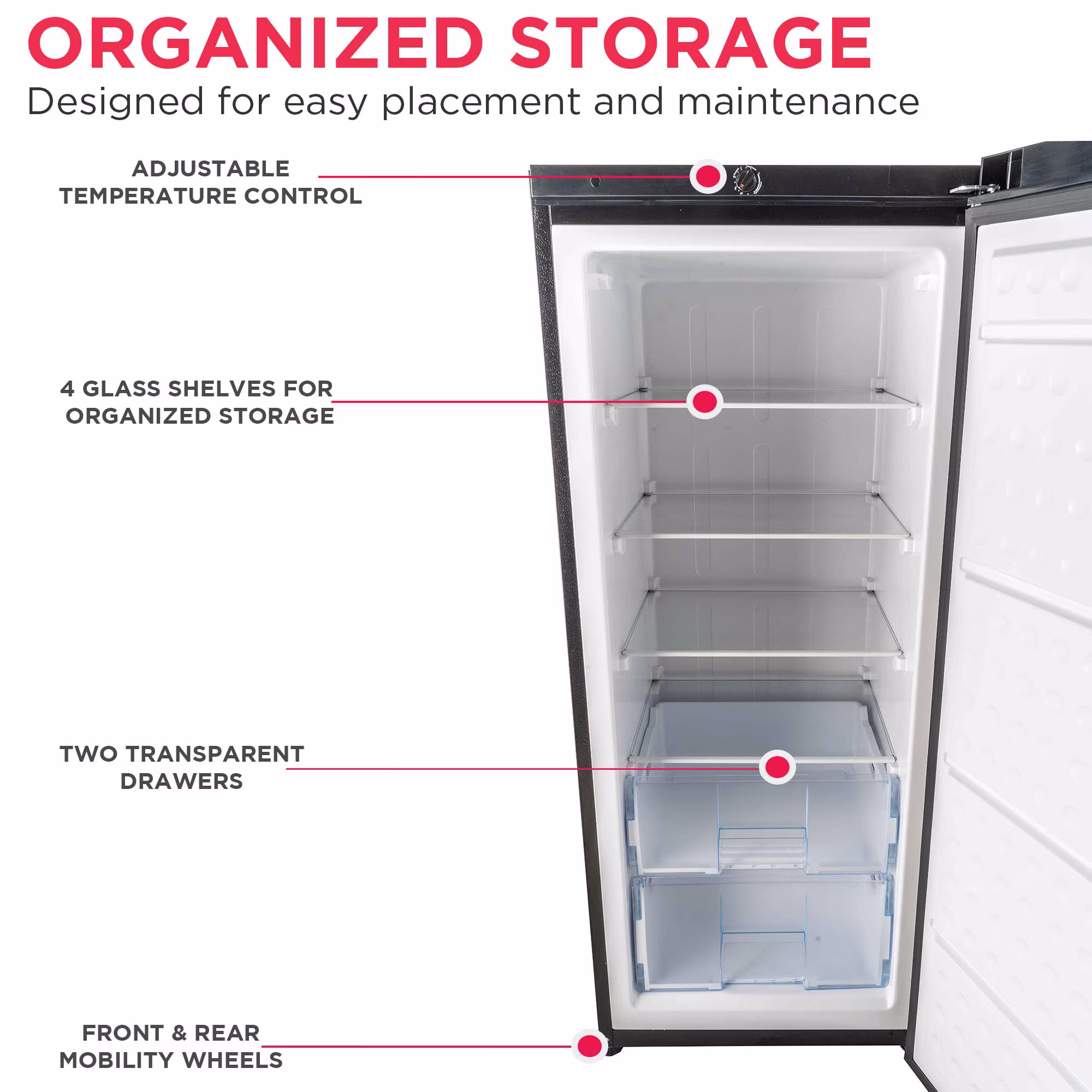 Frigidaire 10.0 Cu Ft Upright Convertible Refrigerator Freezer, Platinum Garage Ready Fridge or Freezer for Home, Kitchen, Basement, Office - Image 3