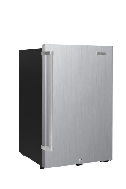 Frigidaire 4.4 cu. ft. Waterproof Outdoor/Indoor Compact Refrigerator, Stainless Steel Mini Fridge with Built-in Can Dispenser