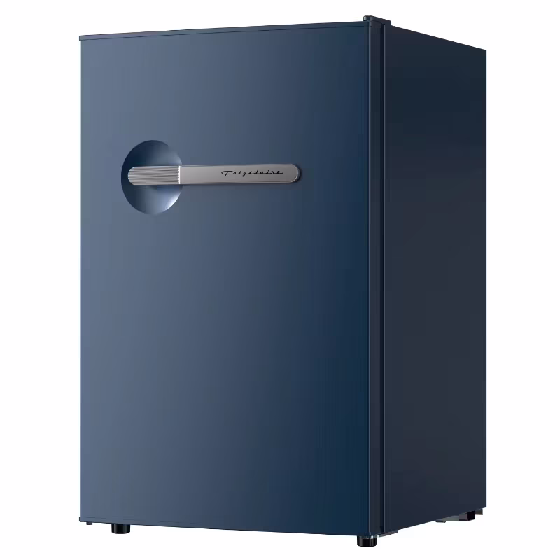 Frigidaire 4.5 Cu. ft. Compact Retro Fridge with Built-in Side Bottle Opener, Mini Fridge with Chiller Compartment, Azure
