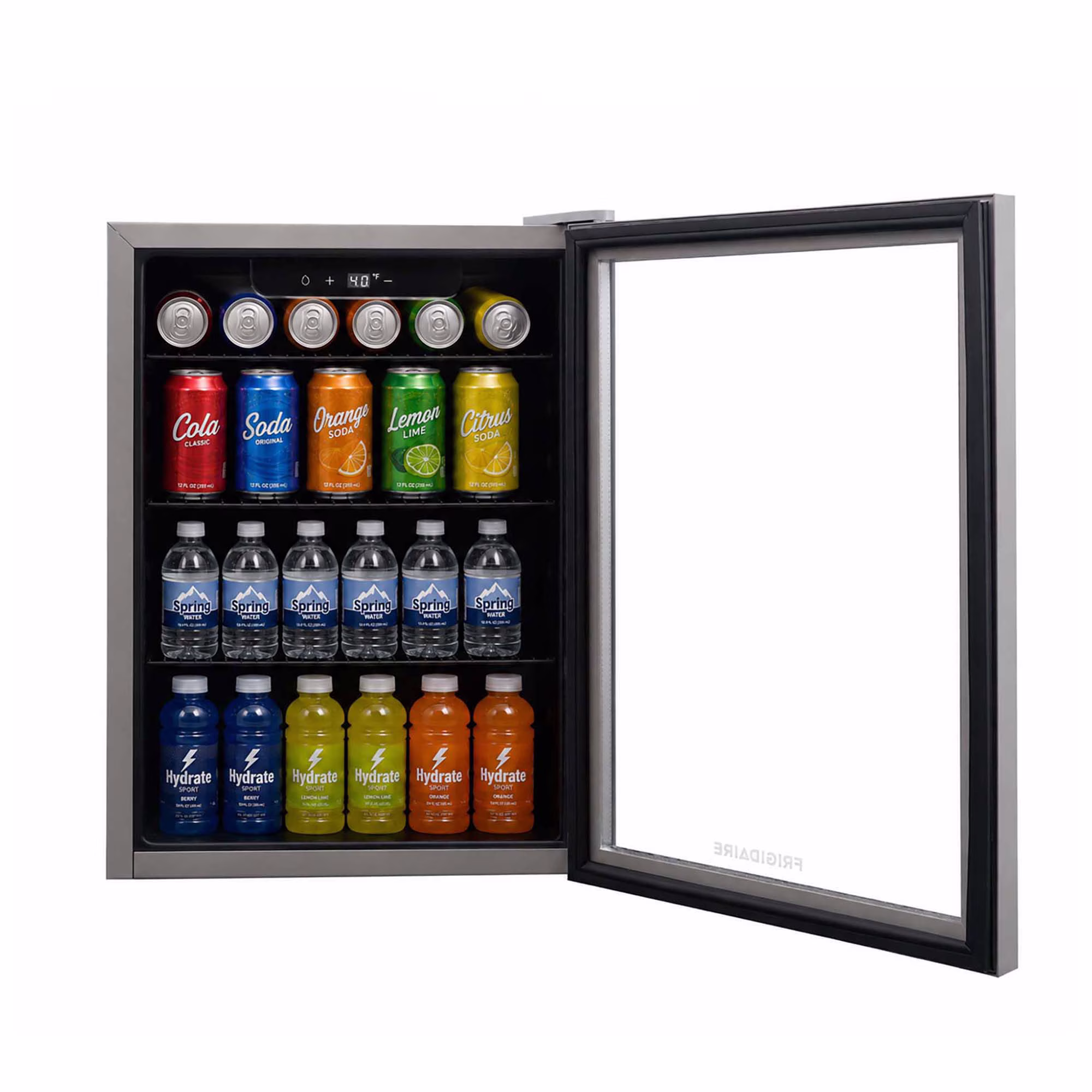 Frigidaire 88 Can or 25 Wine Bottle Beverage Center, 2.6 Cu. Ft. Refrigerator with Digital Control - Image 4