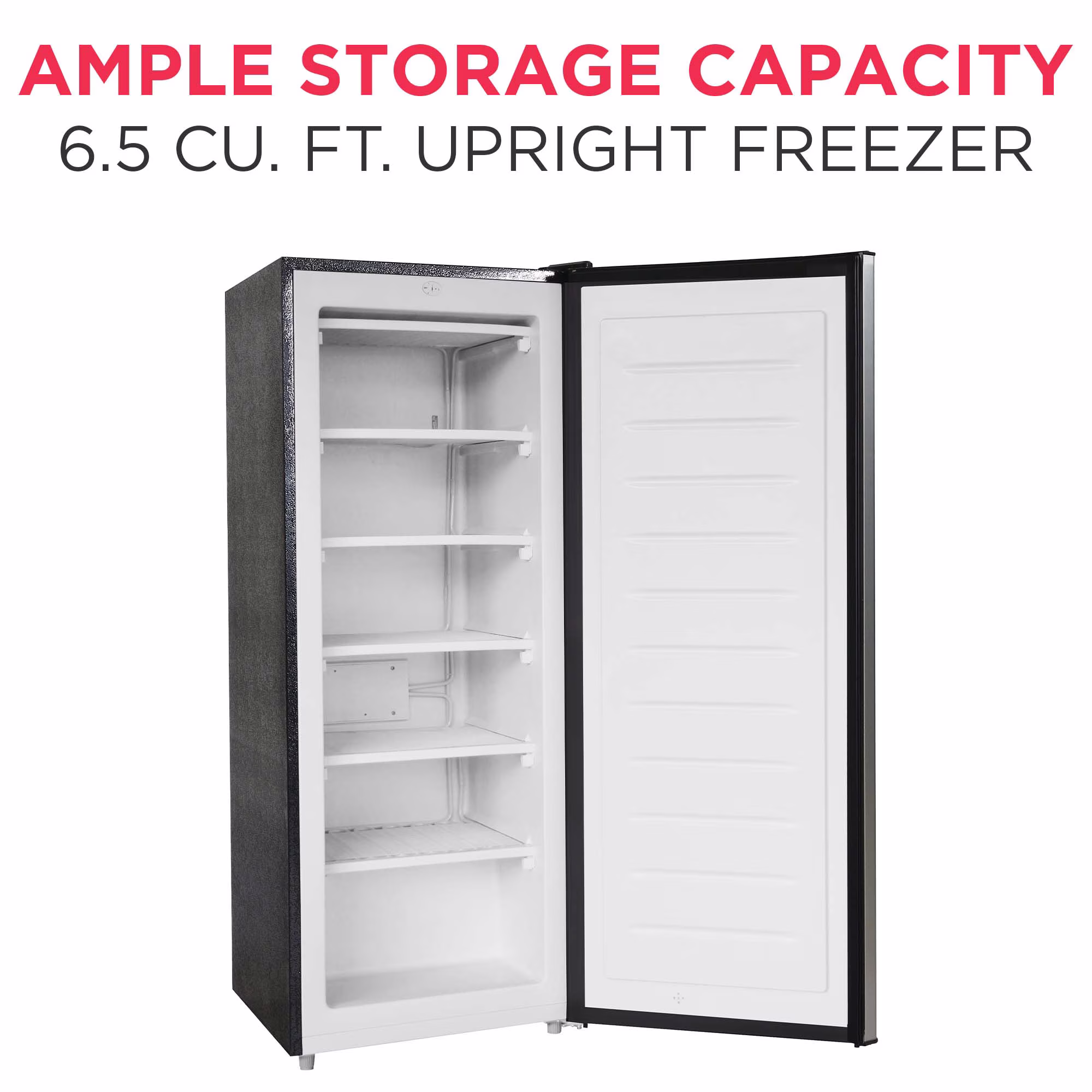 Frigidaire EFRF698-6COM 6.5 cu ft Upright Freezer, Garage Ready, Platinum Silver - Image 3