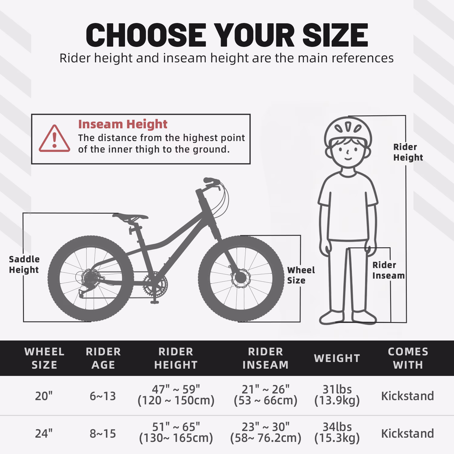 Glengo Kids Mountain Bike 24 Inch Fat Tire Bike for Teen Ages 8-14 Year Old,Blue - Image 3